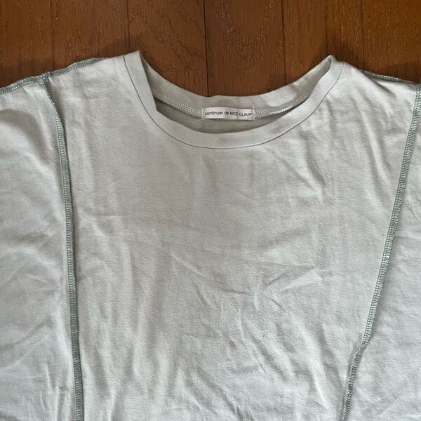 NICE CLAUP カットソー Tシャツ コットン