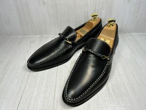  beautiful goods * BALLY Bally Loafer EU38≒24. leather shoes men's casual slip-on shoes bit Loafer 