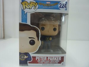 【中古品】Funko POP！　224　SPIDER-MAN　PETER Parker　ホットトイズ　バブルヘッド　(管理番号：060111）