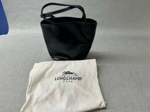 【中古品】状態良品 LONGCHAMP ロンシャン レザーハンドバッグ　保存袋（汚れあり）付 (管理番号：049104)