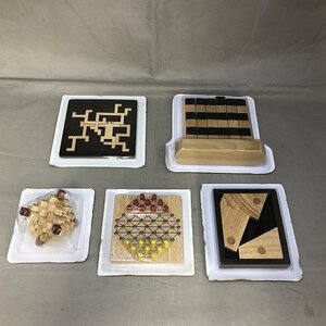 [ unused goods ] wooden puzzle 5 kind set [3]( control number :046111)