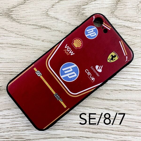 カルロス・サインツ Jr. レーシング スーツ iPhone 8 / 7 / SE ケース F1 フェラーリ