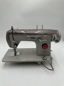 D0046 Showa Retro HITACHI Hitachi sewing machine ZA-200 stepping sewing machine body / sewing machine that time thing part removing retro antique 