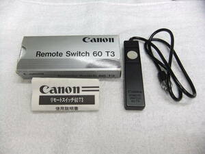 純正 美品 Canon キヤノン 60 T3 リモートスイッチ 送料220円