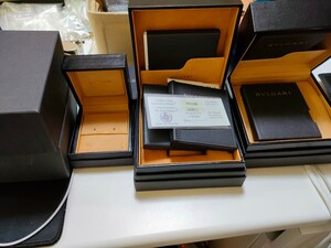 BVLGARI　空き箱　腕時計　ケース　ジュエリー箱　3コ　ギャラ　付属つき 空箱 ブルガリ ボックス