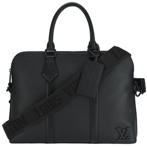 LOUIS VUITTON Louis Vuitton aero грамм Take off портфель M59159 черный чёрный кожа LV Logo бизнес 2way плечо б/у 
