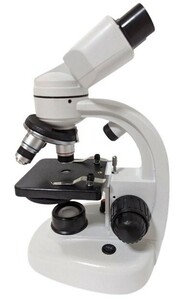 1円スタート 訳有 Biological Microscope N95313 顕微鏡 最大1000倍 生物学顕微鏡 360°回転ヘッド 6段階集光調整 LEDライト D02208