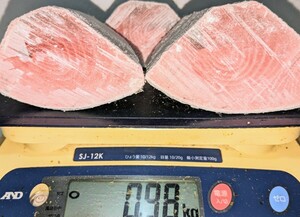 [ special price ] business use natural mi Nami . medium-fatty tuna block edge material 980g*3 block entering ①