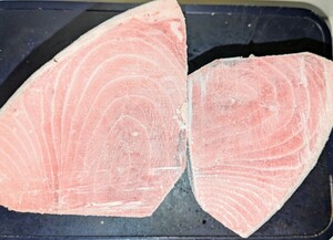[ prompt decision ] business use natural mi Nami . medium-fatty tuna block edge material 990g*2 block entering ①