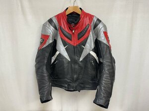 ▽KOMINE ライディングジャケット レザー XL インナー付き 肘・肩プロテクター コミネ 中古▽008050