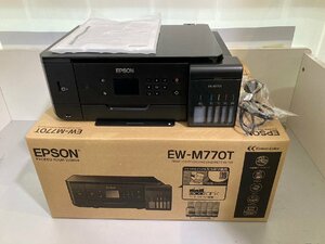◆Epson エプソン プリンター 黒 EW-M770T 箱付き 2019年製 通電のみ確認 現状 ジャンク扱い◆12992★