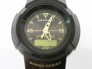 ■hayy1695-3 552 CASIO カシオ G-SHOCK mini Gショックミニ GMN-50G 黒文字盤 アナデジ QZ ボーイズ 腕時計 腕周り約19cm 電池切れ