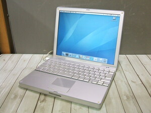 【ACアダプタ付】Apple PowerBook G4 M9007J/A G4 1GHz/1.25GB/160GB 12.1型液晶 難有