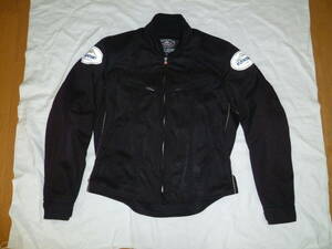 ＵＳＥＤ　クシタニ　メッシュ　ライダースジャケット　ブラック　Ｌ　 K-2102-2009-1 　ワッペンキズあり