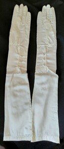  wedding glove eggshell white color satin cloth 56-12cm