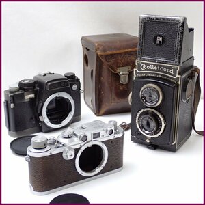 ★オールドカメラ 3台セット/Leica DRP Ernst Leitz Wetzlar/R7/ROLLEICORD/レンジファインダー/二眼レフ/ジャンク扱い&1938900931