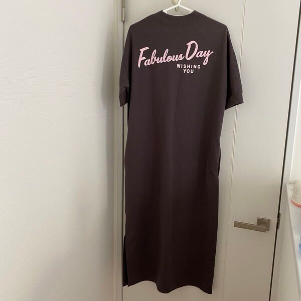 ワンピース 半袖 グレー ロング丈 ベイフロウ BAYFLOW レディース