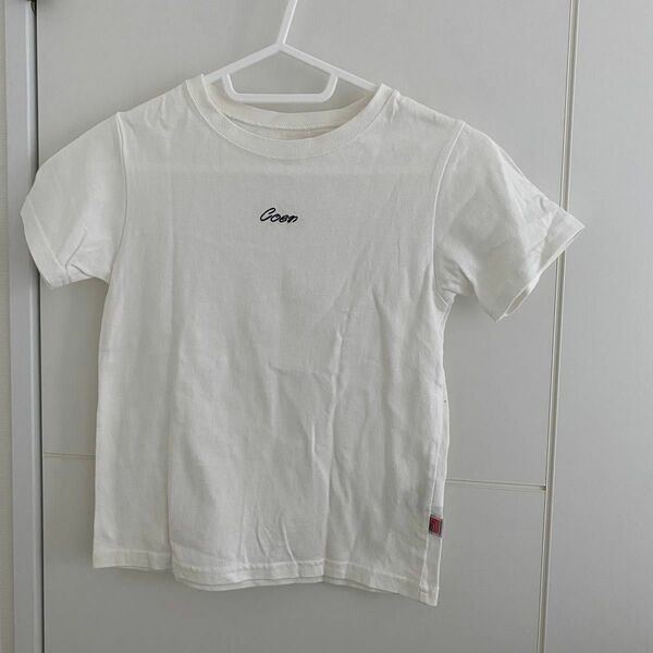 Tシャツ 半袖Tシャツ ホワイト 白 半袖 ロゴ　120 コーエン　corn