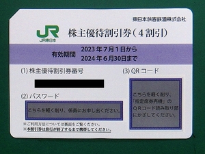 【JR東日本】株主優待割引券 2024年6月30日まで ナビでのコード通知可