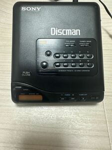 通電確認のみSONY　ソニー　Discman　D-T66 TV/FM/AMラジオ機能付CDプレーヤー　CDウォークマン　