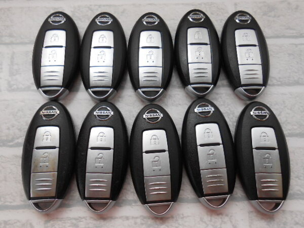 ☆10個セット/送料無料/日産純正/2ボタン/キューブ他/キーレス/スマートキー☆A2406-2-1