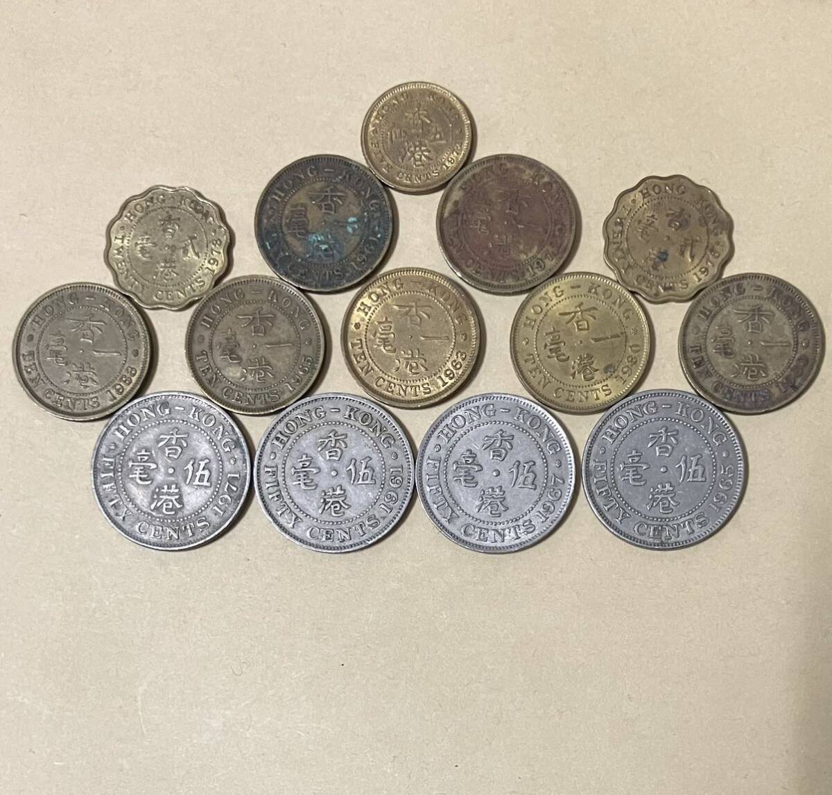 3324【香港】50セント硬貨コイン古銭1000枚セット