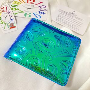 フランク三浦 frank三浦 財布 ブルーグリーン 未使用 二つ折り財布