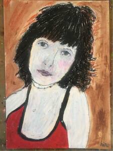 Art hand Auction Artist: Hiro C Original: My Dear Mona (Ainijubaby), Artwork, Painting, Pastel drawing, Crayon drawing