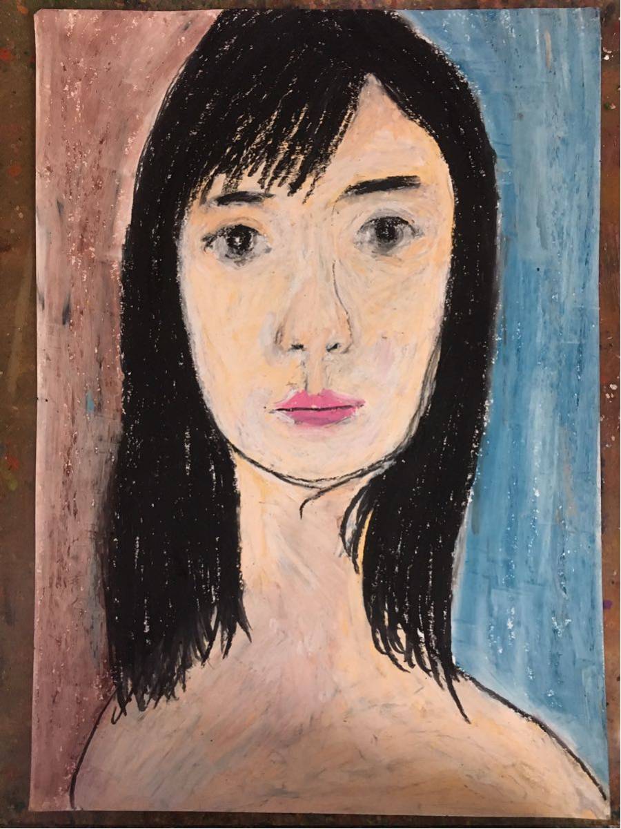 アーチスト hiro C オリジナル ミナヤマモト(｢ケンタウロスの伝説｣より), 美術品, 絵画, パステル画, クレヨン画