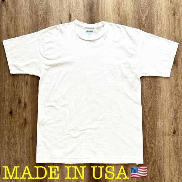 MADE IN USA LIFEWEAR ライフウェア クルーネック 7オンス Tシャツ アメリカ製 【XLサイズ】白無地Tシャツ 即決　