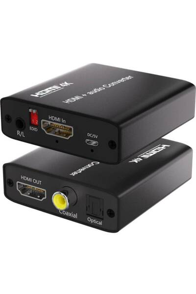 HDMI 音声分離 HDMI 音声分離器 4K対応 HDM入力 HDMI+光デジタル+同軸デジタル+3.5mmステレオ出力 光デジタル 