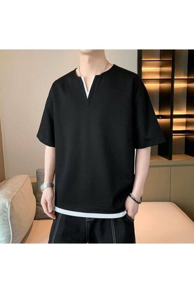 Tシャツ 夏服 メンズ 半袖tシャツ メンズ カジュアルVネックビッグt 無地 大きい おおきい サイズ 軽い 柔らかい
