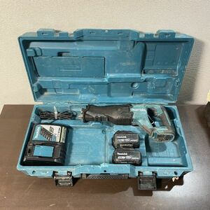 [ operation OK]makita Makita rechargeable reciprocating engine so-JR187DZK battery 2 piece charger hard case attaching set 