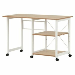 [ new goods appearance ] computer desk folding desk simple desk office desk study desk 3 step storage rack with casters .[nachu