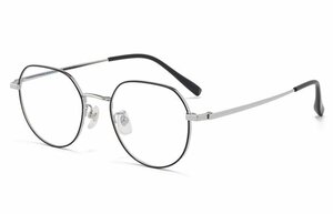 送料無料　チタン　メガネフレーム　超軽量　タテ眼鏡　レンズ交換可能 フルリム　金属フレーム　男女兼用　 sc0289