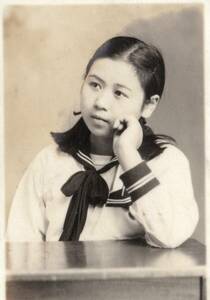 Showa era the first period?~ war hour middle? woman school woman student etc. .. woman? life photograph total 10 sheets sailor suit? Kiyoshi . beautiful person? natural beautiful young lady? war hour materials?