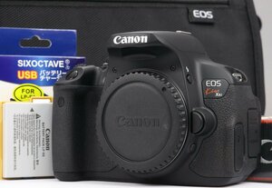 【 美品 | 動作保証 】 Canon EOS Kiss X6i ボディ 【 シャッター数 わずか300回 | ストラップ 未開封 | カメラバッグ 追加付属 】