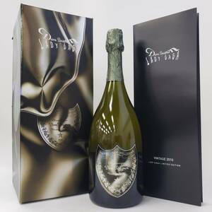 M30043(063)-636/NT18000　酒　Champagne Dom Perignon Vintage 2010 LADY GAGA ドン・ペリニヨン レディーガガ 12.5％ 750ml 箱付き