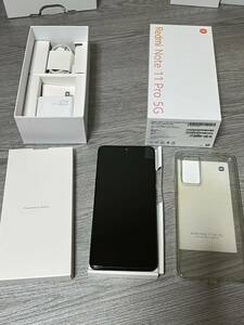 美品 SIMフリー Xiaomi Redmi Note 11 pro 5G 　グレー　6GB/128GB