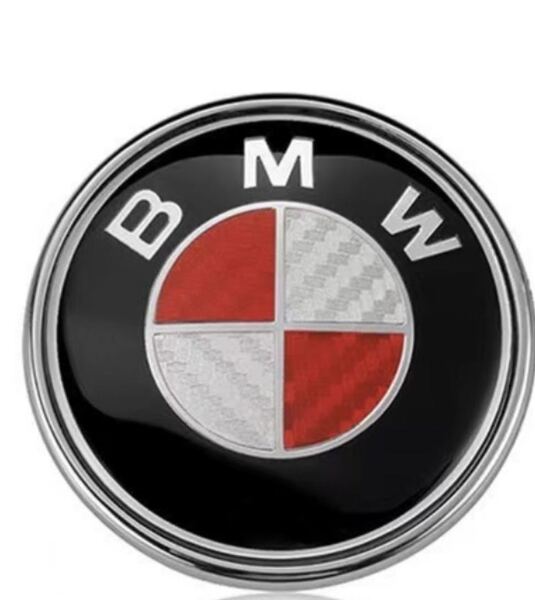 BMWエンブレム カーボン 赤色