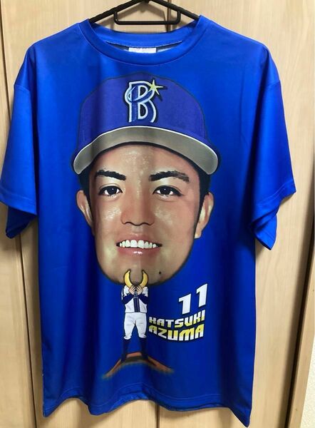 横浜DeNAベイスターズ　交流戦　2024年　来場者特典　VサインTシャツ ユニフォーム　東克樹　背番号11