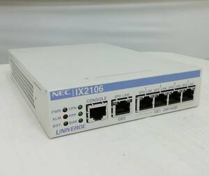 NEC VPN対応高速アクセスルーター UNIVERGE IX2106 SN8194 IPREAP GXA-012294-001 通電確認済 即日発送 一週間返品保証【H24060413】