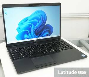 DELL Latitude 5500 Core i5 8265U メモリ16GB SSD 256GB Windows11 Pro 64bit 訳あり:外装ヒビ有 即納 一週間返品保証【H24052838】