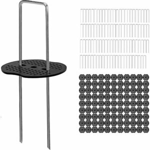  new goods black circle attaching gardening material gardening supplies 15x3x15 supplies kitchen garden pushed .. pin U pin .100 pcs set artificial lawn 197