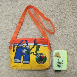 虫かごポーチつき探検プリントショルダーバッグ ポシェット