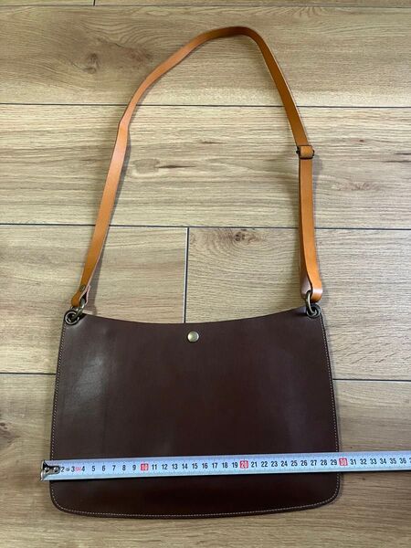 ショルダーバッグ レザー 本革 ブラウン系 ハンドメイド