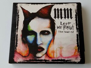 【2CD+DVD/日本盤】Marilyn Manson / Lest We Forget THE BEST OF デジパック2CD/DVD UICS9021 マリリン・マンソン,mOBSCENE,Rock Is Dead