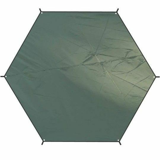 六角形 タープ グランドシート 防水軽量 天幕 テントシート キャンプマット 収納バッグ付き