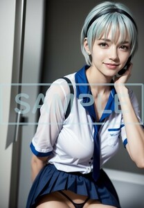 【高画質・高品質】綺麗 A4 アート ポスター　美女 美少女 美人　セクシー アート かわいい グラビア コスプレ インテリア s-ai-n1703