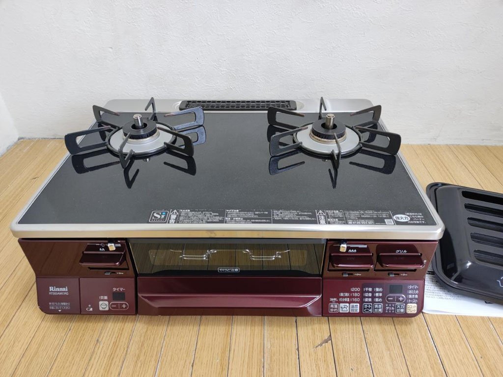 リンナイ 中古 都市ガス 左強火力 59cm ガスコンロ RTE594BE2L 2018年製 ガステーブル : リーズ ヤフー店 - 通販 -  Yahoo!ショッピング
